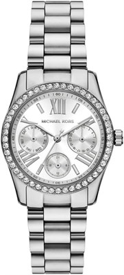 Женские наручные часы Michael Kors MK4979 Lexington из нержавеющей стали, диаметр корпуса 34 мм, серебристый цвет 1000037336