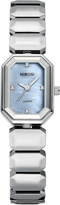 Женские аналоговые часы NIBOSI, модные минималистичные водонепроницаемые часы из нержавеющей стали, повседневные наручные часы, подарок на день рождения 1000037450