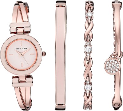 Женские часы-браслет Anne Klein и набор из высококачественного браслета с кристаллами 1000037553