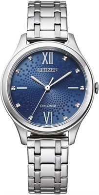 Женские аналоговые часы Citizen Eco-Drive с браслетом из нержавеющей стали 1000037574