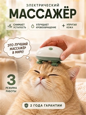 Электрический массажер предназначен для использования на голове, лице, шее и теле 1000038062