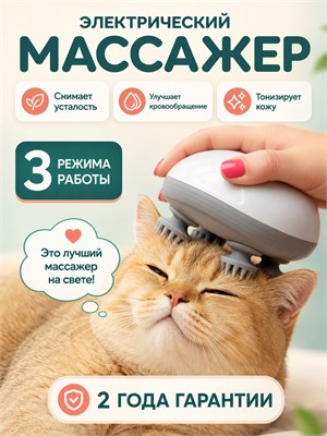 Электрический массажер предназначен для использования на голове, лице, шее и теле 1000038074