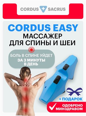 Массажер Cordus Easy предназначен для работы с областью спины, шеи и поясницы, обладает функцией магнитотерапии и механотерапии 1000038368