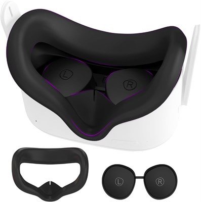 Чехол для лица AMZDM для Oculus Quest 2 с защитными крышками для линз, моющиеся силиконовые чехлы для VR-гарнитуры Meta Quest 2. Аксессуары для VR с доставкой по Душанбе, по Худжанду, по Бохтару и по всему Таджикистану. 1000040344