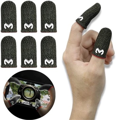 ELECDON Gaming Finger Set, игровые накладки на пальцы для мобильного игрового контроллера, высокочувствительные, влагостойкие, дышащие, бесшовные накладки на пальцы, для PUBG/Knives Out/Rules of Survival (3 пары) с доставкой по Душанбе, по Худжанду, по Бо 1000040352