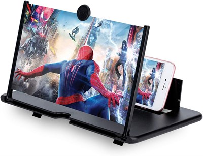 14-дюймовый 3D-увеличитель для экрана телефона – HD-проектор для увеличения видео, фильмов, игр. Складная подставка с усилителем. Поддерживает все смартфоны (черный) с доставкой по Душанбе, по Худжанду, по Бохтару и по всему Таджикистану. 1000040565