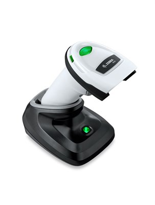 Белый USB комплект Zebra DS2278-SR для сканирования штрих-кодов: сканер DS2278-SR00006ZZWW, защищенный USB кабель CBA-U21-S07ZBR, подставка CR2278-PC10004WW 1000041061