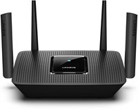 Маршрутизатор Linksys Mesh Wi-Fi 5, трехдиапазонный, зона покрытия 2000 кв. футов, поддержка гостевого Wi-Fi, родительский контроль, подключение более 20 устройств, скорость до 2,2 Гбит/с (AC2200) - MR8300 (восстановленный). 1000023966