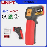 UNI-T UT300A+ - это инфракрасный термометр, который измеряет температуру в диапазоне от -20 градусов Цельсия до +400 градусов Цельсия 1000025849
