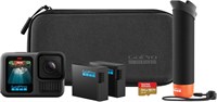 Комплект аксессуаров для GoPro HERO13 Black - включает в себя: рукоятку-держатель (плавающую рукоятку), 2 аккумулятора Enduro, 2 изогнутых клейких крепления, карту памяти SanDisk MicroSD на 64 ГБ, чехол для переноски и многое другое 1000030047