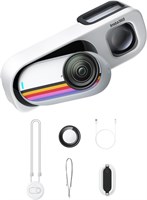 Insta360 GO 3S Retro Bundle Special Edition 128GB White - Компактная камера для видеоблогинга 4K, камера для съемки от первого лица без помощи рук, ретро-фильтры, 4K 30 кадров в секунду, дополнительная батарея, легкая портативная камера для видеоблогинга, 1000030058