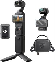 Комплект DJI Osmo Pocket 3 Creative Bundle с защитным стеклом и сумкой, камера для видеоблогов 4K с 1-дюймовым CMOS-сенсором и видео 4K/120 кадров в секунду, 3-осевая стабилизация, цифровая камера, быстрая фокусировка, микрофон в комплекте 1000030068