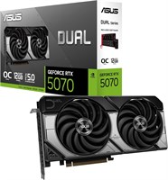 Геймерская видеокарта ASUS Dual GeForce RTX 5070 12GB GDDR7 OC Edition (NVIDIA Blackwell архитектура и DLSS 4, 2,5-слотовый дизайн, SSF, PCIe 5.0, 3x DisplayPort 2.1b, 1x HDMI 2.1b, PRIME-RTX5070-O12G) 1000030648