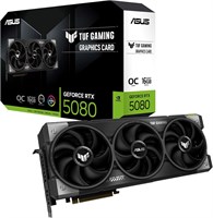 Геймерская видеокарта ASUS TUF RTX 5080 с памятью объемом 16 ГБ GDDR7 и шириной шины 256 бит обладает возможностью разгона. Она оснащена технологией NVIDIA GeForce RTX 5080 и предлагает 2 порта HDMI, 3 порта DP, поддержку RGB и DLSS4 1000030653