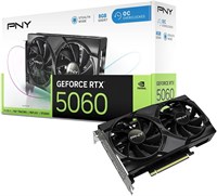 Графический процессор PNY GEFORCE RTX™ 5060 8GB с увеличенной частотой, двумя охладителями и технологией DLSS 4 1000030675