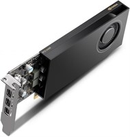 Графический адаптер PNY Nvidia RTX A400 с объемом памяти 4GB GDDR6 Professional, модель VCNRTXA400-SB, имеет узкую конструкцию, поддерживает 768 ядер CUDA, интерфейс PCI Express 4.0, 4 порта Mini DisplayPort 1.4a и потребляет 50 Вт энергии 1000030676