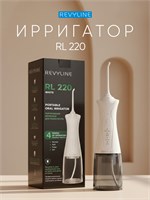 Ирригатор для полости рта Revyline RL 220 портативный белый для зубов, для брекетов, стоматологический, с насадками 1000033083