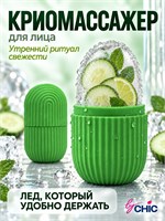 Ледяной массажер byCHIC гуаша криосфера для лица в зеленом цвете, предназначенный для массажа 1000038267