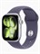 Apple Watch Series 11 GPS с корпусом из серебристого алюминия и фиолетовым спортивным ремешком, размер S/M, представляют собой умные часы 1000026492