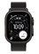 Apple Watch Ultra 3 (2025) с диаметром 49 мм, оснащенные функцией GPS и возможностью подключения к сети, выполнены в черном титановом корпусе с черным миланским петлевидным ремешком из титана, размер L. 1000026623