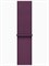 Apple Watch Series 10 в корпусе из алюминия цвета Rose Gold с диагональю 42 мм, оснащенный GPS, и ремешком Plum Sport Loop в стандартном размере. 1000026778