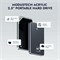 Внешний портативный жесткий диск ModusTech 500 ГБ из акрила, USB-C/USB 3.1 — зеркальная поверхность, высокоскоростной HDD, UASP, совместим с ПК, Mac, ноутбуками, PS4, Xbox, iPhone, Smart TV (черный) 1000029998