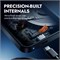 Внешний портативный жесткий диск ModusTech 500 ГБ из акрила, USB-C/USB 3.1 — зеркальная поверхность, высокоскоростной HDD, UASP, совместим с ПК, Mac, ноутбуками, PS4, Xbox, iPhone, Smart TV (черный) 1000029998