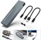 Корпус MICROWARE из алюминия для M.2 NVME и SATA NGFF, двухпротокольный USB 3.1 Gen 2, адаптер для внешнего жесткого диска M.2 SSD, HDD UASP NGFF 1000030009