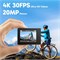 Экшн-камера AKASO Brave 4 4K30fps 20MP WiFi с EIS Ultra HD, водонепроницаемая (до 30 метров), с дистанционным управлением, 5-кратным зумом, 2 батареями и комплектом аксессуаров 1000030116