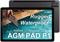 Планшет AGM Mobile PAD P1 10,36-дюймовый 2K Eye-Care LCD Android, аккумулятор 7000 мАч с быстрой зарядкой 18 Вт, 16 (8+8) ГБ + 256 ГБ памяти, Android 15, Wi-Fi, игровой планшет с чехлом, 16 МП + 5 МП (железно-серый) 1000030947