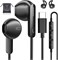BIGTHREE Ультракомпактные внутриканальные Bluetooth-наушники, низкопрофильные, миниатюрные, незаметные, скрытые наушники для работы, маленькие наушники, невидимые беспроводные наушники для сна, водонепроницаемые IPX5, для узких ушных каналов 1000031354