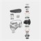 Наушники-вкладыши Honeywell Moxie V1400 Bluetooth v5.4 TWS, с шумоподавлением и 4 микрофонами для HD-звонков, 45 часов автономной работы, стереозвук, глубокие басы, защита от воды и пыли IPX4, игровой режим с низкой задержкой 40 мс 1000031402