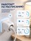 Умная розетка подключения к WiFi сети Smart BY, совместимая с Tuya и Алисой, с возможностью подключения к напряжению от 110 до 240 вольт и током до 10 ампер, работающая на частоте 50/60 герц, выполнена в белом цвете 1000032282