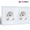 Двойная умная розетка Zigbee с USB и type-C входами, способная обеспечить быструю зарядку мощностью 20W, имеет функцию мониторинга потребления энергии и совместима с голосовыми ассистентами Яндекс и Алиса. Внешняя рамка выполнена из белого стекла 1000032493