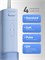 Ирригатор для полости рта Revyline RL 840 портативный с УФ-лампой, голубой, компактный, мини слайдер, для зубов и брекетов, складной 1000033175