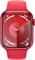 Восстановленные смарт-часы Apple Watch Series 9 [GPS + Cellular 45 мм] с алюминиевым корпусом (PRODUCT) RED и спортивным ремешком (PRODUCT) RED размера M/L. Фитнес-трекер, приложения для измерения уровня кислорода в крови и ЭКГ, водонепроницаемость 1000034150