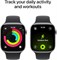 Смарт-часы Apple Watch Series 11 GPS + Cellular 46 мм в корпусе из алюминия цвета «космический серый» с черным спортивным ремешком, размер S/M. Функции: оценка качества сна, фитнес-трекер, мониторинг здоровья, постоянно включенный дисплей, водонепроницаем 1000034254