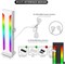Кронштейн для поддержки видеокарты NALACAL, регулируемый скользящий держатель для видеокарты из алюминиевого сплава с ARGB-подсветкой, магнитным основанием и резиновой накладкой (белый) 1000036349