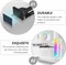 Кронштейн для поддержки видеокарты с RGB-подсветкой, держатель для видеокарты, цветная видеокарта Coolmoon CM-GH2, вертикальная поддержка 5 В с 3-контактным разъемом, рамка для видеокарты, разъем синхронизации ARGB, алюминиевый сплав, белый 1000036401