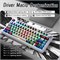 Беспроводная игровая клавиатура Aula F75 Pro, 75% кастомная клавиатура с возможностью горячей замены переключателей, RGB-подсветкой, звуковыми переключателями Reaper, боковыми PBT-колпачками клавиш, Bluetooth 5.0/2.4 ГГц/USB-C (градиентный серый) 1000036695
