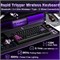 Беспроводная игровая клавиатура YUNZII RT75 PRO Dual 8K (черная, с магнитными переключателями) 1000036729