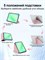 Чехол розового цвета для планшета Samsung Galaxy Tab A11+/Samsung Galaxy Tab A9+ (11") с Y-образной магнитной крышкой, прозрачной задней панелью из акрила и отделением для стилуса 1000037153