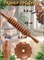 Массажная скалка из натурального дерева цвета коричневого, с 12 роликами и длиной 45 см, предназначенная для массажа тела 1000038183