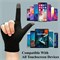 Игровые перчатки Azonee 2 шт. для влажных рук, ультратонкие дышащие перчатки для мобильных игр, влагоотводящие накладки на пальцы для высококлассных игроков и стримеров мобильных игр (черные + белые) с доставкой по Душанбе, по Худжанду, по Бохтару и по вс 1000040364
