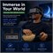 Гарнитура виртуальной реальности VR, 3D-очки, VR-очки для просмотра телевизора, фильмов и видеоигр, совместимы со смартфонами iOS и Android с экраном от 4,7 до 7 дюймов, черная с доставкой по Душанбе, по Худжанду, по Бохтару и по всему Таджикистану. 1000040431