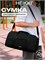 Черная спортивная сумка Heikki Workout размером 28x51x25 см с плечевым ремнем и карманом на молнии идеально подходит для занятий фитнесом, походов в бассейн и тренировок 1000041996