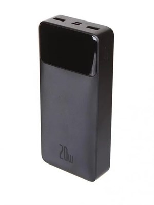 Внешний аккумулятор Baseus Power Bank Bipow Digital Display 20000mAh 20W Black PPDML-M01 6591 - фото 10620