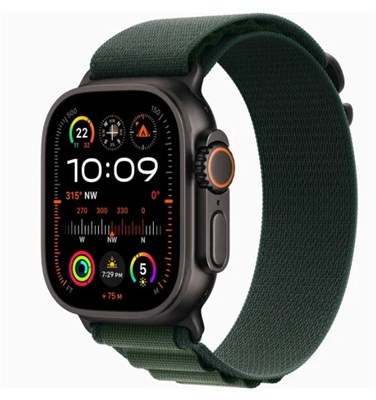 Умные часы Apple Watch Ultra 2 (2024) 49 мм Black Titanium Case, Dark Green Alpine Loop L (165-210) MX4T3 10356 - фото 12368