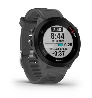 GARMIN Спортивные умные часы Forerunner 55 с GPS grey, смарт часы для бега с цветным дисплеем, фитнес трекер 10360 - фото 12380