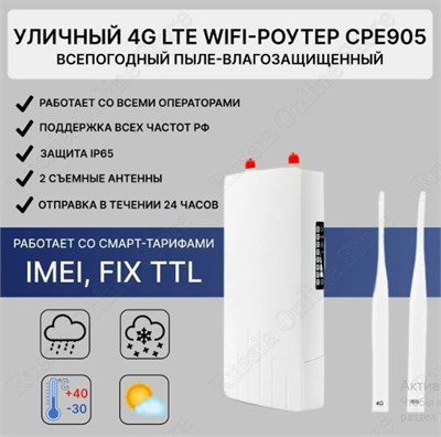 4G WiFi роутер Tianjie CPE905 47640 - фото 321063